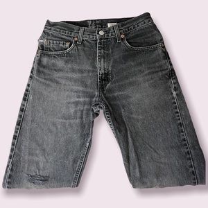 Vintage Levi’s 505 jeans 29 x30 distressed broken in black wash